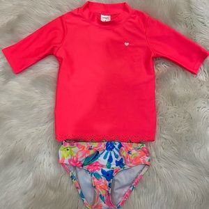 EUC Carter’s two piece swim suite size 6
